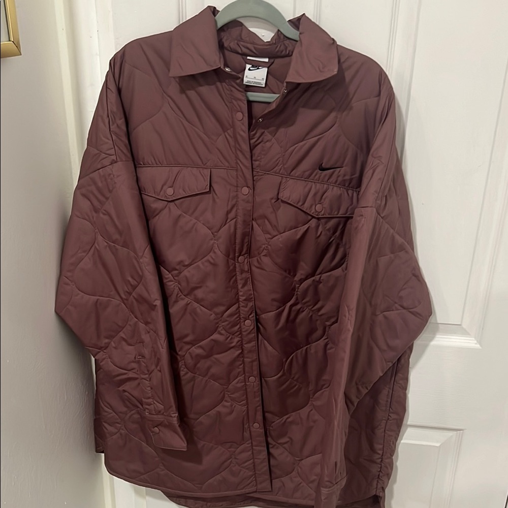 Nike Quilted Button-Up Jacket